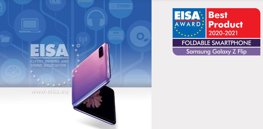 三星Galaxy Z Flip荣获EISA折叠屏智能手机奖