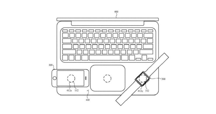 苹果新专利曝光：有望在 MacBook 上为 iPhone 无线充电
