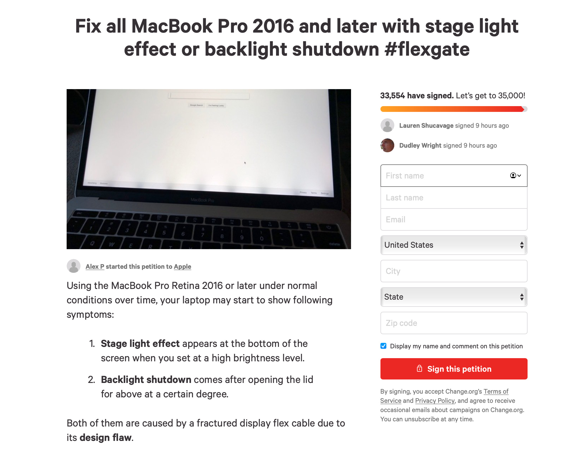 苹果延长MacBook Pro 13英寸屏幕背光维修计划期限