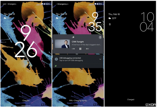 Android 12 锁屏和通知界面首次曝光：锁屏时间字体变大，亮度条更粗