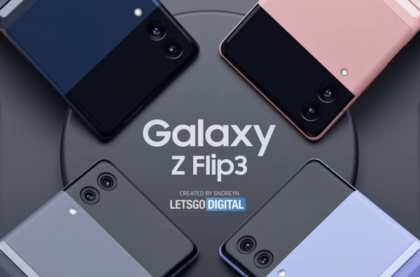 三星Galaxy Z Flip3高清渲染图曝光 网友：更有辨识度