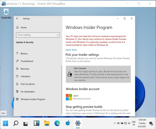 Windows 11预览版即将到来：不满足最低配置要求也能身升级