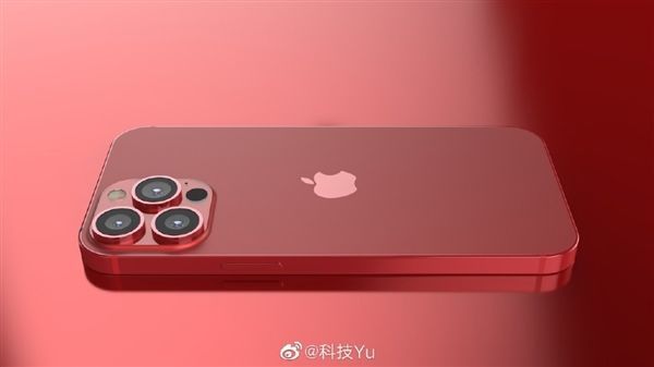 超迷你刘海！IPhone 13红色特别版高清渲染图曝光