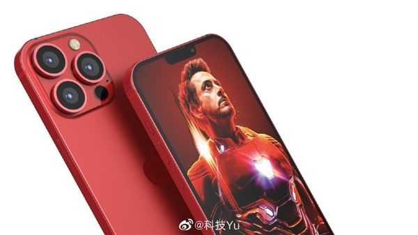 超迷你刘海！IPhone 13红色特别版高清渲染图曝光