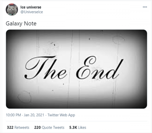 三星Note系列年底要停产：被折叠屏手机/Galaxy S系列取代