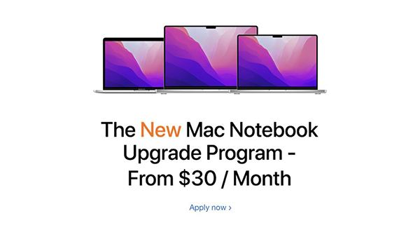 苹果为中小企业提供全新Mac升级计划：按月分期付款 最低30美元/月
