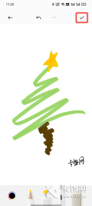 oppo手机在哪里画圣诞树