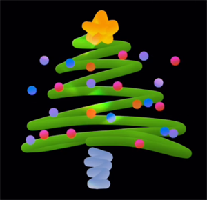 vivo手机怎么画圣诞树