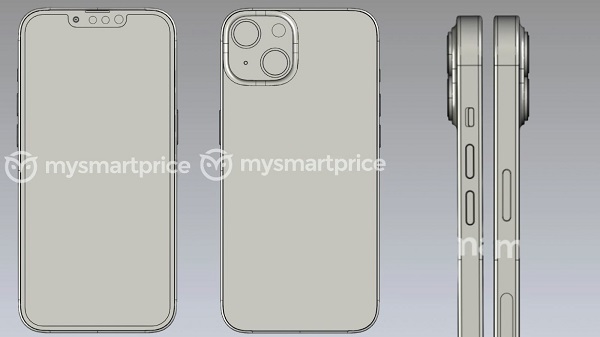 iPhone14机型CAD渲染图曝光，刘海没有变化