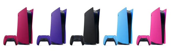 索尼PS5新增粉/蓝/紫三种全新定制面板，售价55美元