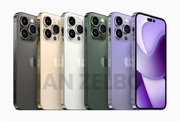 苹果 iPhone 14 / Pro 系列配色爆料：标配紫色，取消远峰蓝/粉色