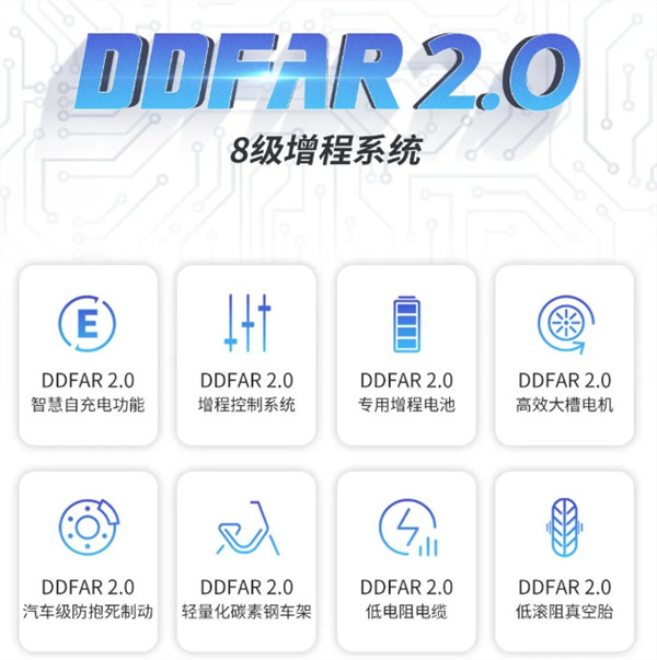 新蕾DDFAR2.0系列V速电动两轮车上市：8级增程系统 1000W电机