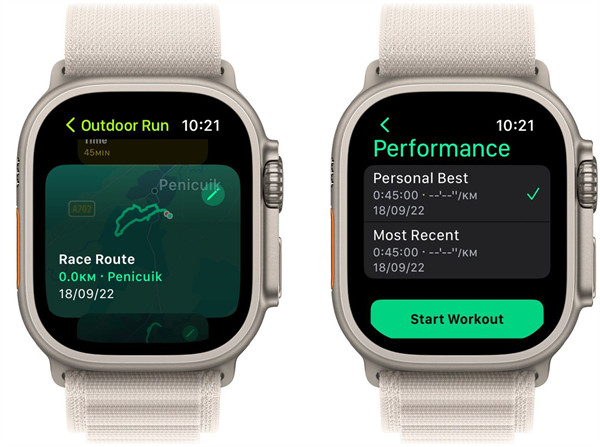 苹果提供watchOS 9.2第三个测试版：在体能训练应用中添加了新的比赛路线功能