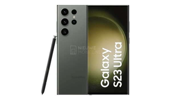 三星Galaxy S23 Ultra渲染图曝光：采用微曲OLED屏，支持S Pen手写笔