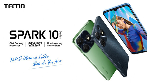 Tecno 推出Spark 10 5G、Spark 10 和 Spark 10 C，配备 5000 mAh+18W