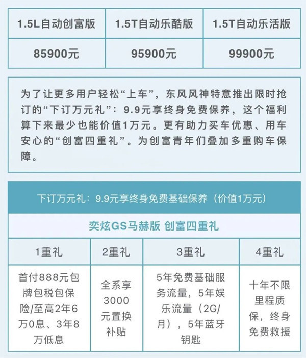 东风风神奕炫 GS 马赫版 SUV 上市：定位“年轻实力派 SUV”，售价 8.59 万元起