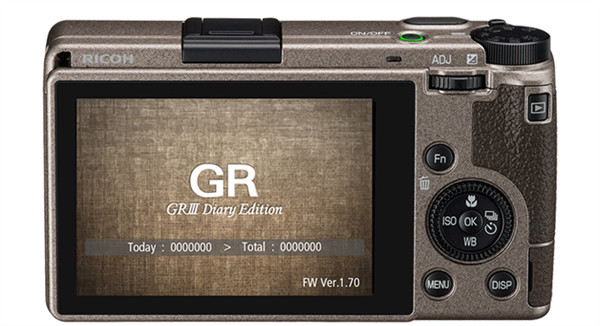 GR III 相机日记版将推出单机版本，美国售价 1019.95 美元