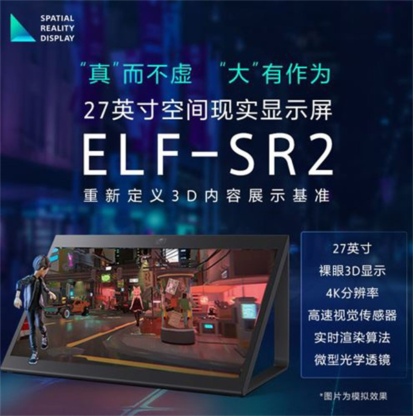索尼推出新型空间现实显示屏 ELF-SR2 显示器