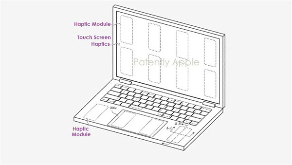 苹果 MacBook 笔记本专利：具备触控屏幕，实现触觉反馈