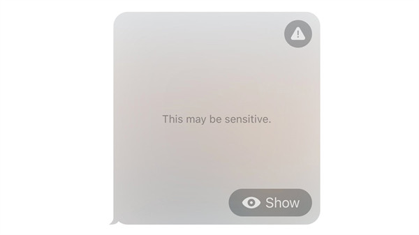 苹果 iOS 17 系统新功能，自动识别和屏蔽含有敏感内容