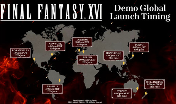 《最终幻想 16》的试玩 Demo 将于今日下午 4 点在全球各地陆续上线