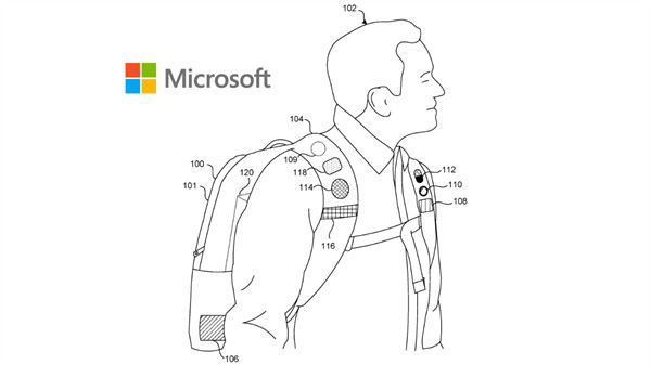 微软智能双肩包专利提交